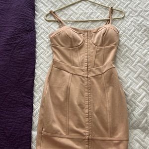 Very cute Khaki colored mini dress!